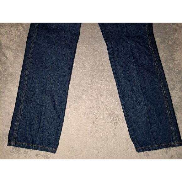 NWT VINTAGE MEN’S 30x30 Power Blues Regular Fit DARK BLUE DENIM JEANS NOS - Picture 3 of 11